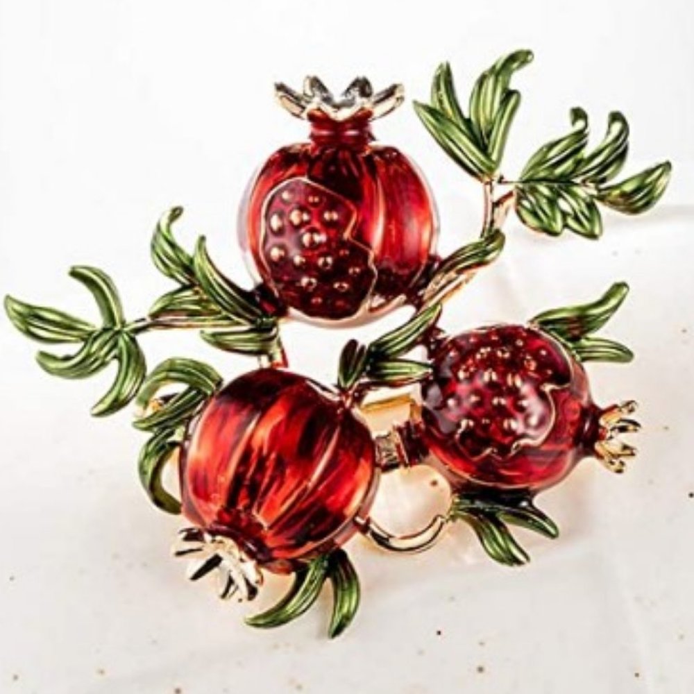 ✨Pomegranate Enamel Brooch